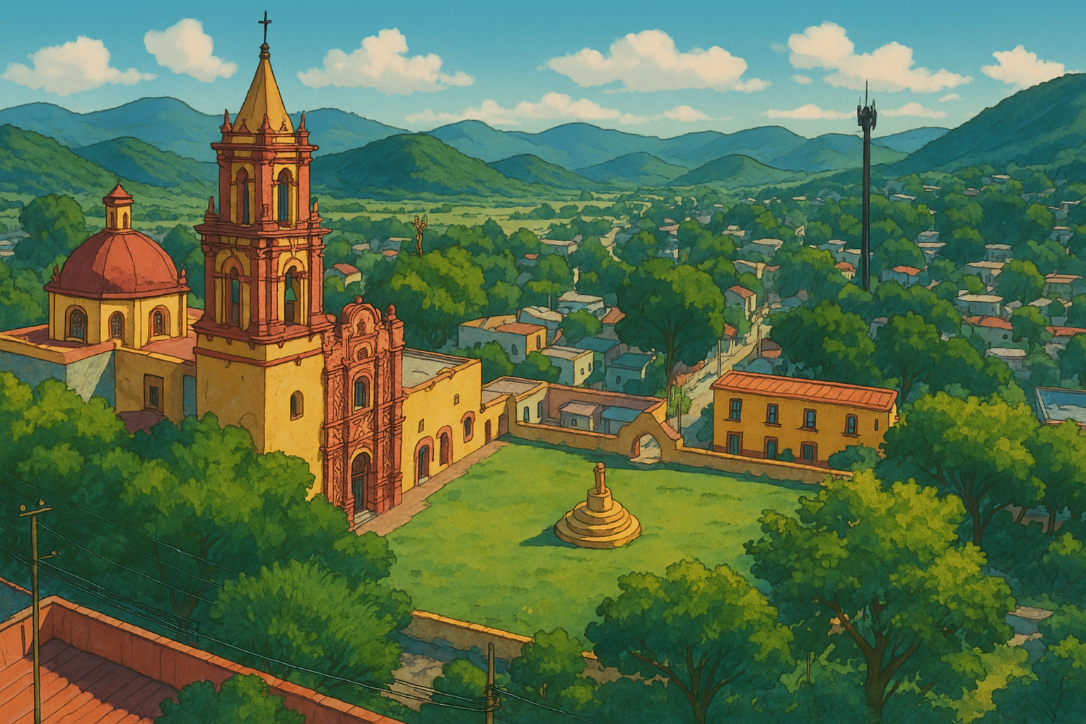 Vista de la Misión Franciscana de Landa de Matamoros