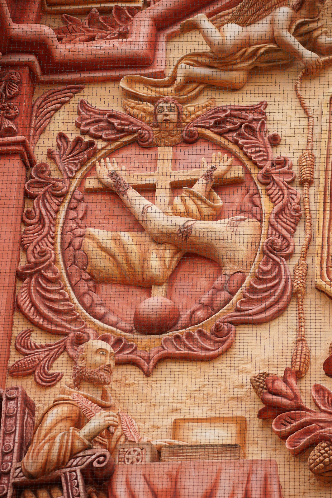 Figura decorativa de la Misión Franciscana de Landa